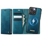 For iPhone 14 Pro CaseMe C49 MagSafe RFID Blocking Detachable Wallet Leather Phone Case(Green) - 1