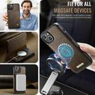 For iPhone 13 CaseMe C49 MagSafe RFID Blocking Detachable Wallet Leather Phone Case(Coffee) - 5