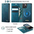 For iPhone 13 CaseMe C49 MagSafe RFID Blocking Detachable Wallet Leather Phone Case(Green) - 2