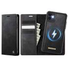 For iPhone 11 CaseMe C49 MagSafe RFID Blocking Detachable Wallet Leather Phone Case(Black) - 1