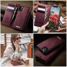 For iPhone 11 Pro Max CaseMe C49 MagSafe RFID Blocking Detachable Wallet Leather Phone Case(Red) - 4