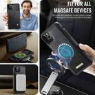 For iPhone 11 Pro Max CaseMe C49 MagSafe RFID Blocking Detachable Wallet Leather Phone Case(Black) - 5