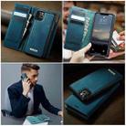 For iPhone 11 Pro Max CaseMe C49 MagSafe RFID Blocking Detachable Wallet Leather Phone Case(Green) - 4
