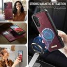 For Samsung Galaxy A16 5G CaseMe C49 Magnetic RFID Blocking Detachable Wallet Leather Phone Case(Red) - 3