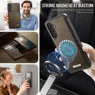 For Samsung Galaxy A56 / A36 CaseMe C49 Magnetic RFID Blocking Detachable Wallet Leather Phone Case(Coffee) - 3
