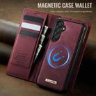 For Samsung Galaxy A14 5G / M44 CaseMe C49 Magnetic RFID Blocking Detachable Wallet Leather Phone Case(Red) - 3
