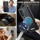 For Samsung Galaxy A14 5G / M44 CaseMe C49 Magnetic RFID Blocking Detachable Wallet Leather Phone Case(Black) - 5