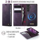 For Samsung Galaxy A14 5G / M44 CaseMe C49 Magnetic RFID Blocking Detachable Wallet Leather Phone Case(Purple) - 2