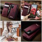 For Samsung Galaxy A15 CaseMe C49 Magnetic RFID Blocking Detachable Wallet Leather Phone Case(Red) - 4