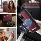 For Samsung Galaxy A15 CaseMe C49 Magnetic RFID Blocking Detachable Wallet Leather Phone Case(Red) - 5