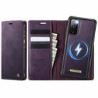 For Samsung Galaxy A15 CaseMe C49 Magnetic RFID Blocking Detachable Wallet Leather Phone Case(Purple) - 1
