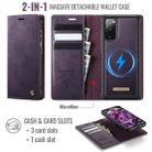 For Samsung Galaxy A15 CaseMe C49 Magnetic RFID Blocking Detachable Wallet Leather Phone Case(Purple) - 2