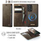 For Samsung Galaxy A16 5G CaseMe C49 Magnetic RFID Blocking Detachable Wallet Leather Phone Case(Coffee) - 2