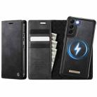 For Samsung Galaxy A52 / A52s CaseMe C49 Magnetic RFID Blocking Detachable Wallet Leather Phone Case(Black) - 1
