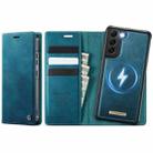 For Samsung Galaxy A52 / A52s CaseMe C49 Magnetic RFID Blocking Detachable Wallet Leather Phone Case(Green) - 1