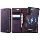 For Samsung Galaxy A52 / A52s CaseMe C49 Magnetic RFID Blocking Detachable Wallet Leather Phone Case(Purple) - 1