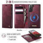 For Samsung Galaxy A55 / A35 5G CaseMe C49 Magnetic RFID Blocking Detachable Wallet Leather Phone Case(Red) - 2