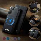 For Samsung Galaxy S21 FE 5G CaseMe C49 Magnetic RFID Blocking Detachable Wallet Leather Phone Case(Black) - 3