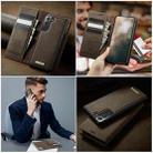 For Samsung Galaxy A55 / A35 5G CaseMe C49 Magnetic RFID Blocking Detachable Wallet Leather Phone Case(Coffee) - 4