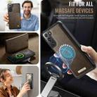 For Samsung Galaxy A55 / A35 5G CaseMe C49 Magnetic RFID Blocking Detachable Wallet Leather Phone Case(Coffee) - 5