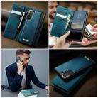 For Samsung Galaxy A55 / A35 5G CaseMe C49 Magnetic RFID Blocking Detachable Wallet Leather Phone Case(Green) - 4