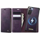 For Samsung Galaxy A55 / A35 5G CaseMe C49 Magnetic RFID Blocking Detachable Wallet Leather Phone Case(Purple) - 1