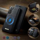 For Samsung Galaxy S21 5G CaseMe C49 Magnetic RFID Blocking Detachable Wallet Leather Phone Case(Black) - 3