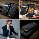 For Samsung Galaxy S21 5G CaseMe C49 Magnetic RFID Blocking Detachable Wallet Leather Phone Case(Black) - 4