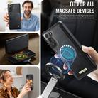 For Samsung Galaxy S21 5G CaseMe C49 Magnetic RFID Blocking Detachable Wallet Leather Phone Case(Black) - 5
