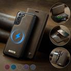 For Samsung Galaxy S21 5G CaseMe C49 Magnetic RFID Blocking Detachable Wallet Leather Phone Case(Coffee) - 3