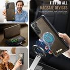 For Samsung Galaxy S21 5G CaseMe C49 Magnetic RFID Blocking Detachable Wallet Leather Phone Case(Coffee) - 5