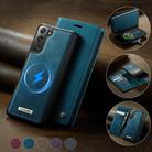 For Samsung Galaxy S21 5G CaseMe C49 Magnetic RFID Blocking Detachable Wallet Leather Phone Case(Green) - 3