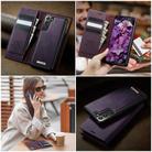 For Samsung Galaxy S21 5G CaseMe C49 Magnetic RFID Blocking Detachable Wallet Leather Phone Case(Purple) - 4