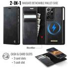 For Samsung Galaxy S21 Ultra 5G CaseMe C49 Magnetic RFID Blocking Detachable Wallet Leather Phone Case(Black) - 2