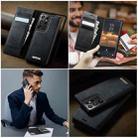 For Samsung Galaxy S21 Ultra 5G CaseMe C49 Magnetic RFID Blocking Detachable Wallet Leather Phone Case(Black) - 4