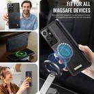 For Samsung Galaxy S21 Ultra 5G CaseMe C49 Magnetic RFID Blocking Detachable Wallet Leather Phone Case(Black) - 5