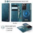 For Samsung Galaxy S21 Ultra 5G CaseMe C49 Magnetic RFID Blocking Detachable Wallet Leather Phone Case(Green) - 2