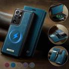 For Samsung Galaxy S21 Ultra 5G CaseMe C49 Magnetic RFID Blocking Detachable Wallet Leather Phone Case(Green) - 3