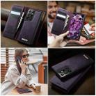 For Samsung Galaxy S21 Ultra 5G CaseMe C49 Magnetic RFID Blocking Detachable Wallet Leather Phone Case(Purple) - 4