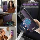 For Samsung Galaxy S21 Ultra 5G CaseMe C49 Magnetic RFID Blocking Detachable Wallet Leather Phone Case(Purple) - 5