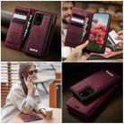 For Samsung Galaxy S20 Ultra CaseMe C49 Magnetic RFID Blocking Detachable Wallet Leather Phone Case(Red) - 4