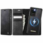 For Samsung Galaxy S20 Ultra CaseMe C49 Magnetic RFID Blocking Detachable Wallet Leather Phone Case(Black) - 1