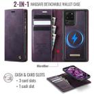 For Samsung Galaxy S20 Ultra CaseMe C49 Magnetic RFID Blocking Detachable Wallet Leather Phone Case(Purple) - 2