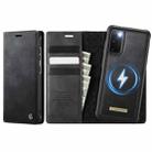 For Samsung Galaxy S20 CaseMe C49 Magnetic RFID Blocking Detachable Wallet Leather Phone Case(Black) - 1