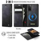 For Samsung Galaxy S20 CaseMe C49 Magnetic RFID Blocking Detachable Wallet Leather Phone Case(Black) - 2