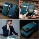 For Samsung Galaxy S20 CaseMe C49 Magnetic RFID Blocking Detachable Wallet Leather Phone Case(Green) - 4