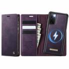 For Samsung Galaxy S20 CaseMe C49 Magnetic RFID Blocking Detachable Wallet Leather Phone Case(Purple) - 1