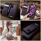 For Samsung Galaxy S20 CaseMe C49 Magnetic RFID Blocking Detachable Wallet Leather Phone Case(Purple) - 4