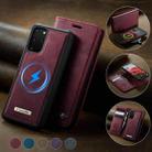 For Samsung Galaxy S20+ CaseMe C49 Magnetic RFID Blocking Detachable Wallet Leather Phone Case(Red) - 3