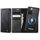 For Samsung Galaxy S20+ CaseMe C49 Magnetic RFID Blocking Detachable Wallet Leather Phone Case(Black) - 1